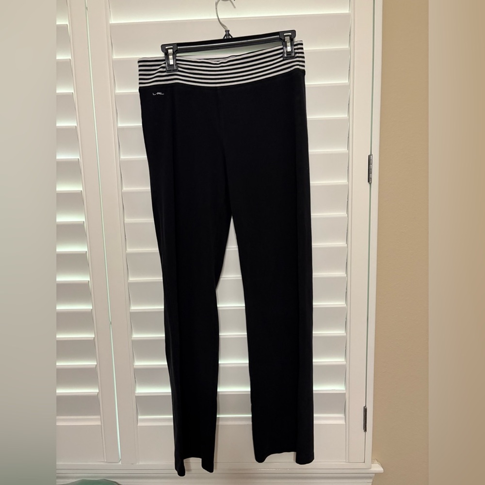 Ralph Lauren Active Black and White Straight Leg Pants